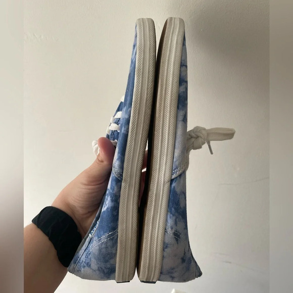 Keds Blue and White Tie Dye Canvas Shoes - Picture 4 of 8